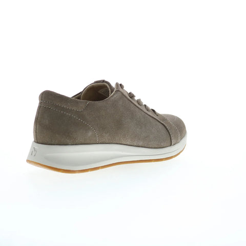 Revere Athens Womens Brown Leather Lace Up Lifestyle Sneakers Shoes