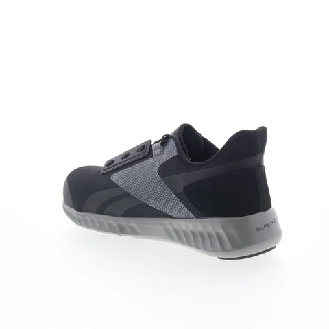 Reebok Work Sublite Composite Toe Metal Free Mens Black Wide Work Shoes