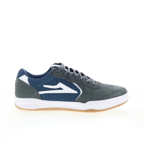 Lakai Atlantic MS1250082B00 Mens Gray Suede Skate Inspired Sneakers Shoes