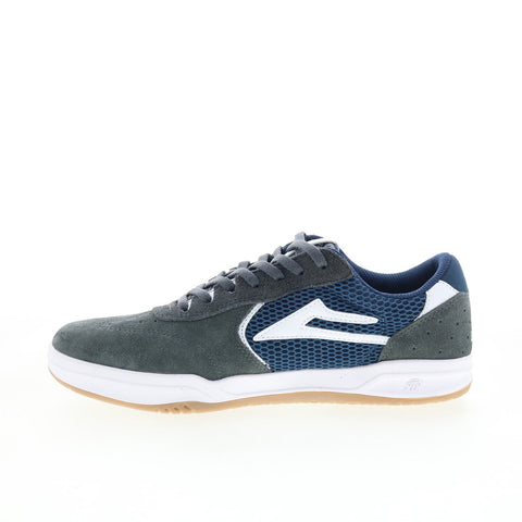 Lakai Atlantic MS1250082B00 Mens Gray Suede Skate Inspired Sneakers Shoes