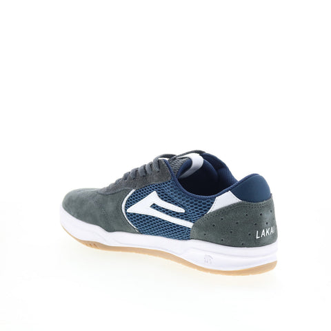 Lakai Atlantic MS1250082B00 Mens Gray Suede Skate Inspired Sneakers Shoes
