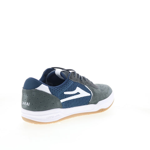 Lakai Atlantic MS1250082B00 Mens Gray Suede Skate Inspired Sneakers Shoes