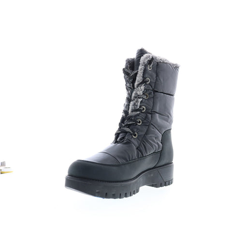 Bos. & Co. Atlas Womens Black Synthetic Lace Up Casual Dress Boots