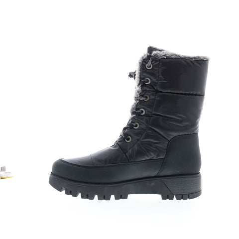 Bos. & Co. Atlas Womens Black Synthetic Lace Up Casual Dress Boots