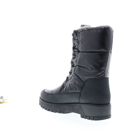 Bos. & Co. Atlas Womens Black Synthetic Lace Up Casual Dress Boots