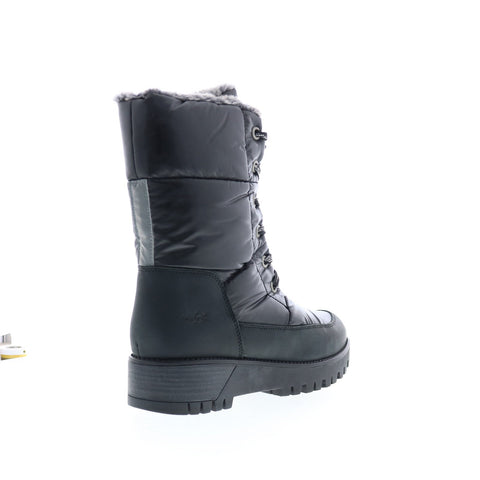 Bos. & Co. Atlas Womens Black Synthetic Lace Up Casual Dress Boots