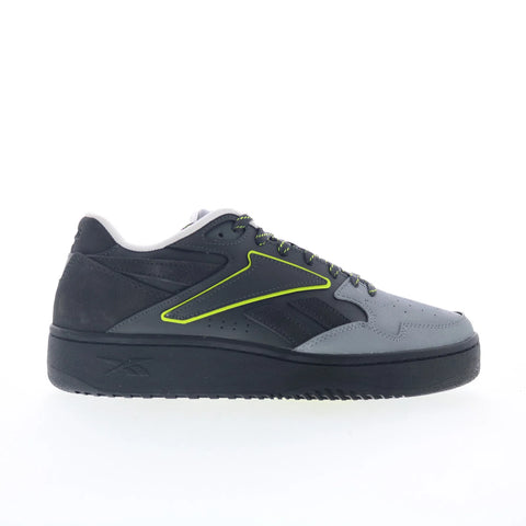 Reebok ATR Chill Mens Gray Leather Lace Up Lifestyle Sneakers Shoes