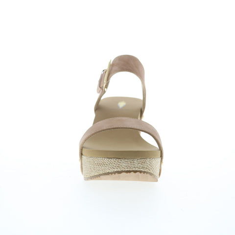 Volatile Aubree PV122 Womens Beige Synthetic Hook & Loop Wedges Sandals Shoes