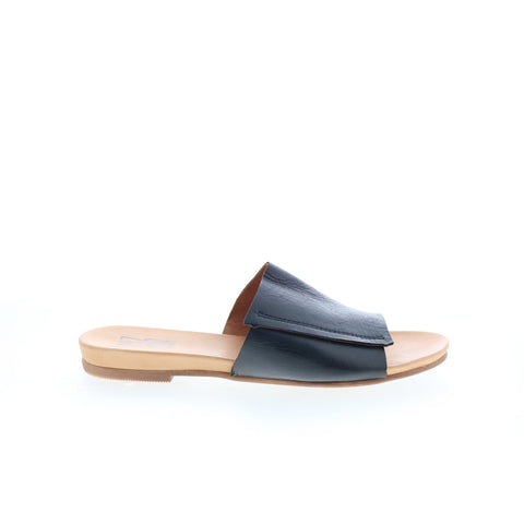 MIz Mooz Aurelia EU AURELIA-EU Womens Black Leather Slides Sandals Shoes
