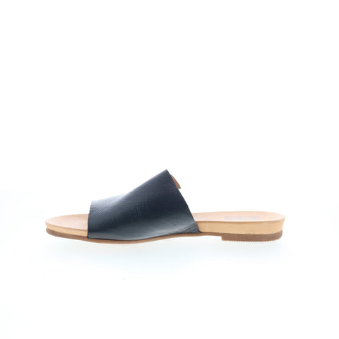 MIz Mooz Aurelia EU AURELIA-EU Womens Black Leather Slides Sandals Shoes