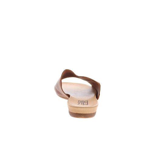 Miz Mooz Arelia EU AURELIA-EU Womens Brown Leather Slides Sandals Shoes