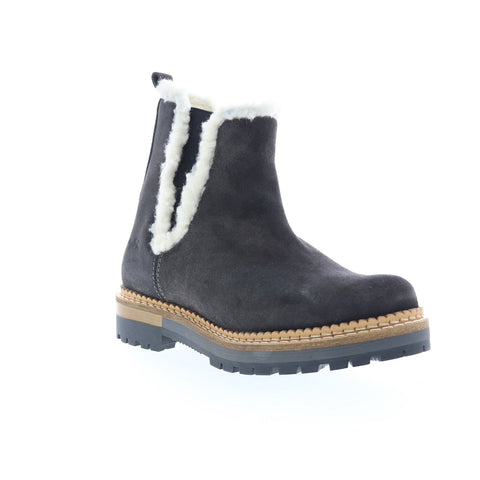 Bos. & Co. Auroras Womens Gray Suede Slip On Casual Dress Boots