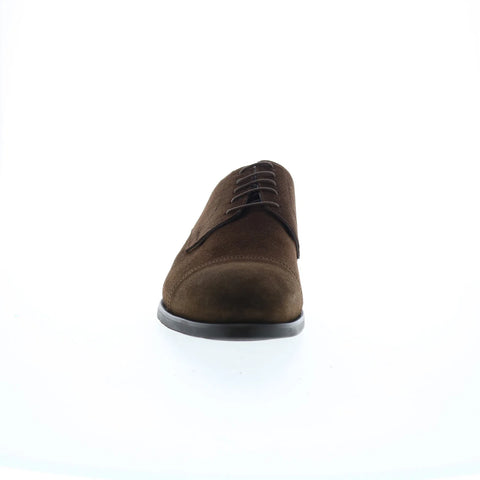 Di Bianco SC538 Mens Brown Suede Lace Up Oxfords & Lace Ups Cap Toe Shoes