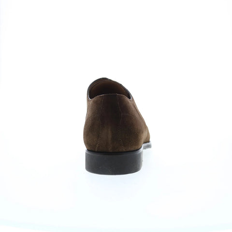 Di Bianco SC538 Mens Brown Suede Lace Up Oxfords & Lace Ups Cap Toe Shoes
