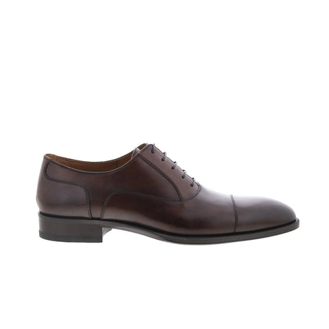 Pastori by Di Bianco Avitus Mens Brown Oxfords & Lace Ups Cap Toe Shoes