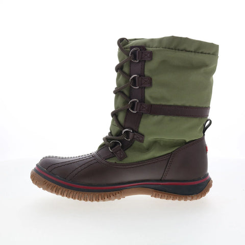 Pajar Aviva PDPAB00190.01 Womens Green Synthetic Lace Up Casual Dress Boots