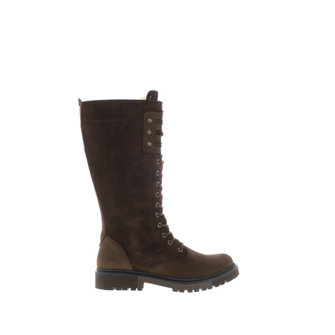 Bos. & Co. Axe Womens Brown Nubuck Lace Up Casual Dress Boots