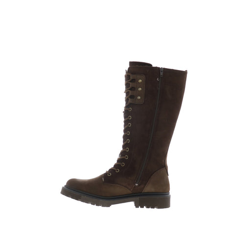 Bos. & Co. Axe Womens Brown Nubuck Lace Up Casual Dress Boots