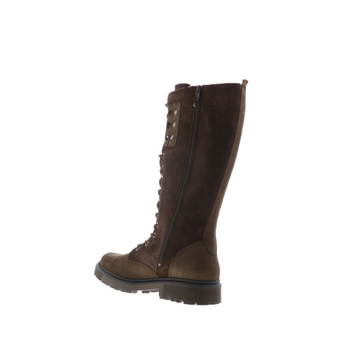 Bos. & Co. Axe Womens Brown Nubuck Lace Up Casual Dress Boots