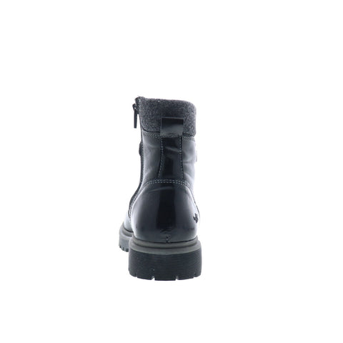 Bos. & Co. Axel Womens Black Leather Lace Up Casual Dress Boots