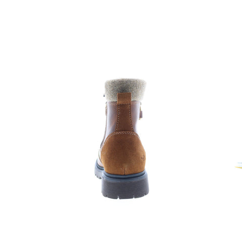 Bos. & Co. Axel Womens Brown Leather Lace Up Casual Dress Boots