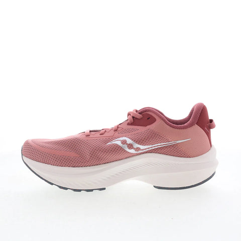 Saucony Axon 3 S10826-27 Womens Pink Canvas Lace Up Athletic Running Shoes