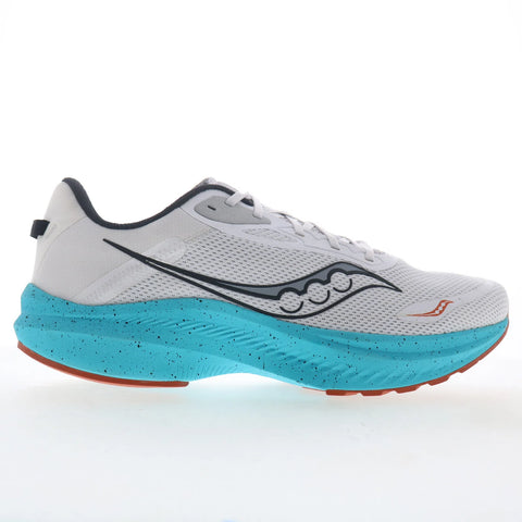 Saucony Axon 3 S20826-25 Mens White Mesh Lace Up Athletic Running Shoes