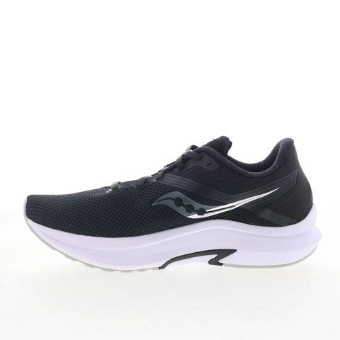 Saucony Axon S10657-45 Womens Black Canvas Lace Up Athletic Running Shoes