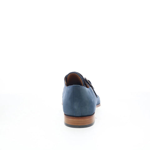 Mezlan Ayllon Woven Monk Strap Mens Blue Loafers & Slip Ons Casual Shoes