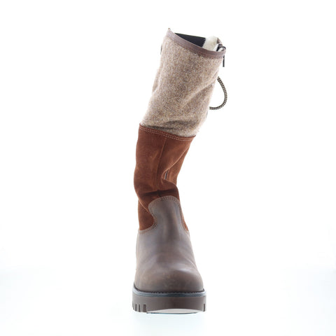 Bos. & Co. Goose Prima B16226 Womens Brown Suede Zipper Casual Dress Boots