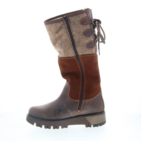 Bos. & Co. Goose Prima B16226 Womens Brown Suede Zipper Casual Dress Boots