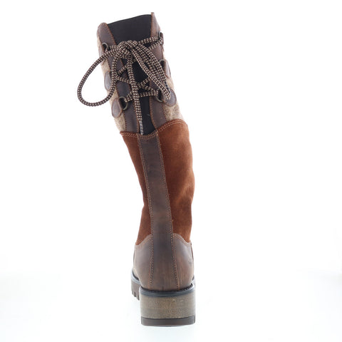 Bos. & Co. Goose Prima B16226 Womens Brown Suede Zipper Casual Dress Boots
