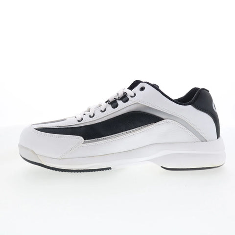 Dexter Magnum B2058-15 Mens White Leather Lace Up Athletic Bowling Shoes