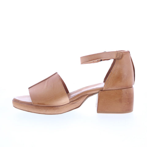 A.S. 98 Crue B21003-101-6020 Womens Brown Leather Heeled Sandals Shoes