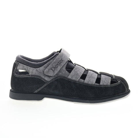 Dexter B2256-15S Mens Black Synthetic Strap Athletic Bowling Shoes