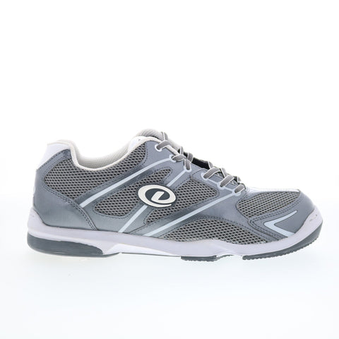 Dexter B2264-5 Mens Gray Synthetic Lace Up Athletic Bowling Shoes