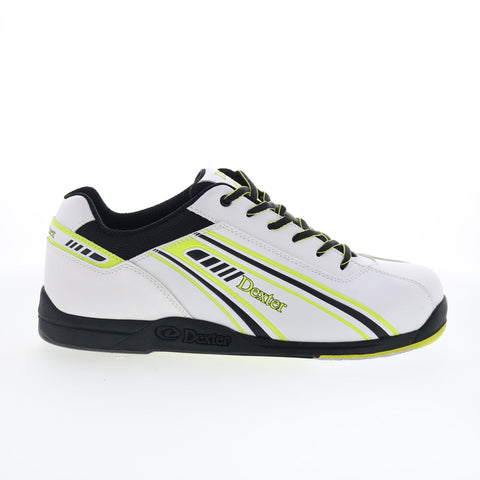 Dexter Keith B2266-9 Mens White Synthetic Lace Up Athletic Bowling Shoes