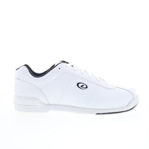 Dexter B2417-8 Mens White Synthetic Lace Up Athletic Bowling Shoes