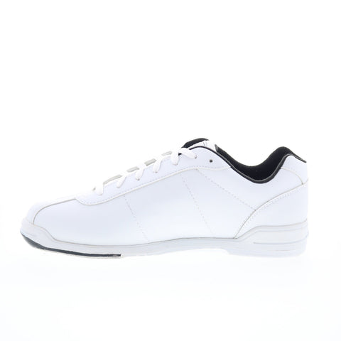 Dexter B2417-8 Mens White Synthetic Lace Up Athletic Bowling Shoes