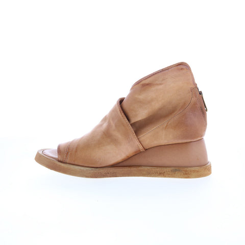 A.S. 98 Craig B39002-101-0001 Womens Brown Leather Wedges Sandals Shoes