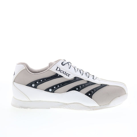 Dexter B4258-2 Womens Beige Synthetic Lace Up Athletic Bowling Shoes