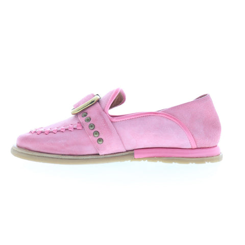 A.S. 98 Tayte Womens Pink Leather Hook & Loop Loafer Flats Shoes