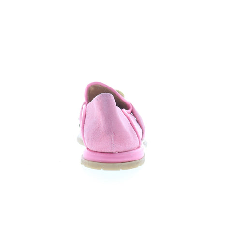 A.S. 98 Tayte Womens Pink Leather Hook & Loop Loafer Flats Shoes
