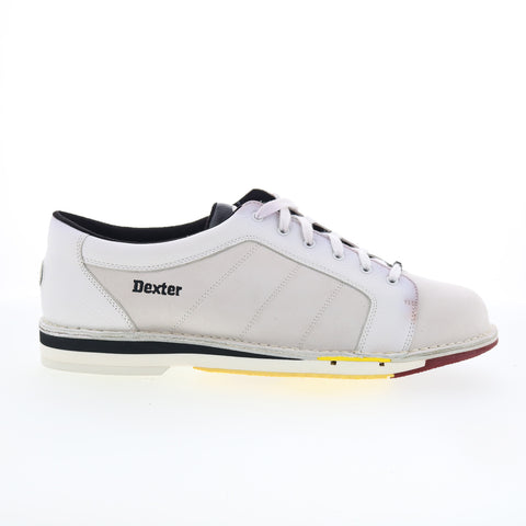 Dexter SST B785-19 Mens White Leather Lace Up Athletic Bowling Shoes