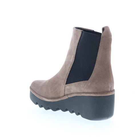 Fly London Bagu BAGU233FLY-011 Womens Gray Suede Chelsea Boots