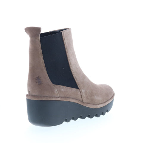 Fly London Bagu BAGU233FLY-011 Womens Gray Suede Chelsea Boots