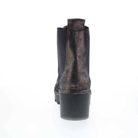 Fly London Bagu BAGU233FLY-010 Womens Gray Leather Chelsea Boots