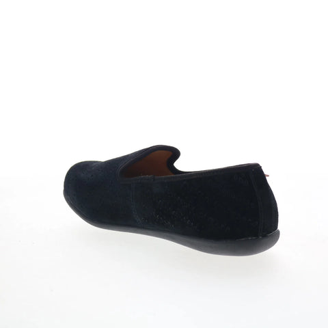 Spenco Bailey Ballet Womens Black Suede Slip On Ballet Flats Shoes