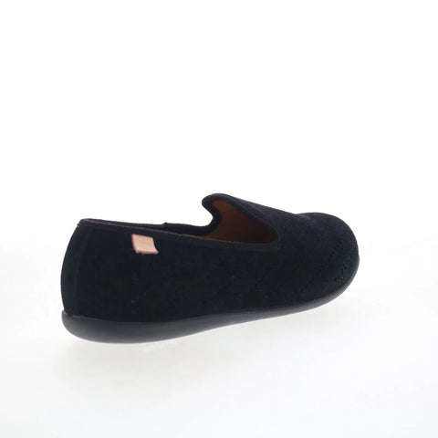 Spenco Bailey Ballet Womens Black Suede Slip On Ballet Flats Shoes