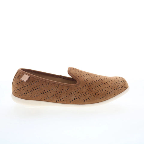Spenco Bailey Ballet SP1060SAD Womens Brown Slip On Ballet Flats Shoes